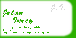 jolan imrey business card